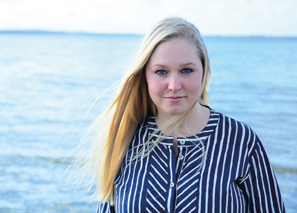 Sauna-Meisterin Rebecca Lang