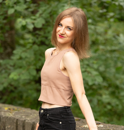 Luftakrobatin und Gesundheitsberaterin Vera Ruzhentcova